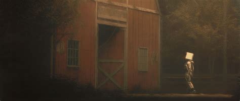 Download wallpaper 2560x1080 house, man, cube, fantasy, art dual wide ...