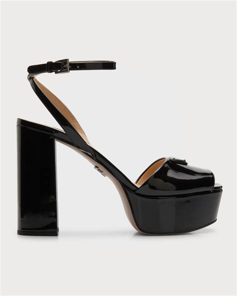 Prada Modellerie Calfskin Ankle-Strap Sandals | Neiman Marcus