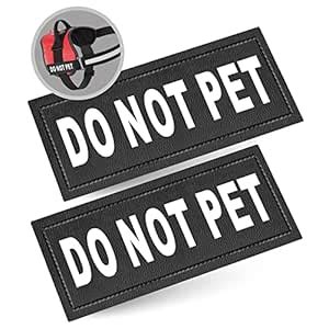 Buy Industrial Puppy Do Not Pet Patch - Attachable Patches with Hook ...