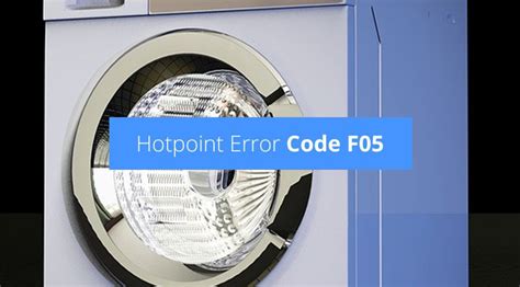 Hotpoint Error Code F01 的图像结果