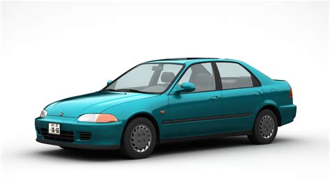 3D Honda Civic Sedan 1993 - TurboSquid 1994267