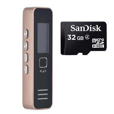 TECHNOVIEW Mini Digital Voice Recorder with 32GB SD Card, Voice ...
