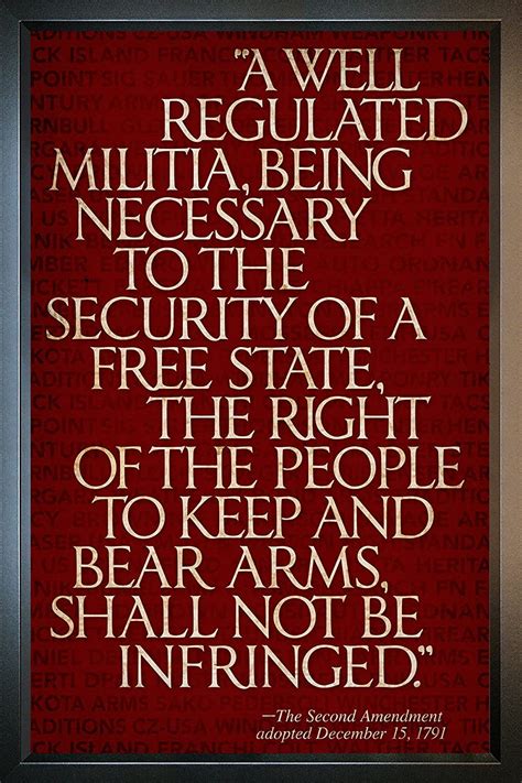 Reflective Art 12" x 18" '2nd Amendment' Burgundy Reverse Box Top ...