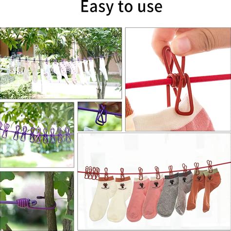 12 Clips cloth Drying Rope Rs 220/-