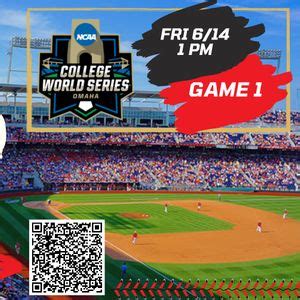 Mens College World Series Game 1 - North Carolina vs Virginia, Charles ...
