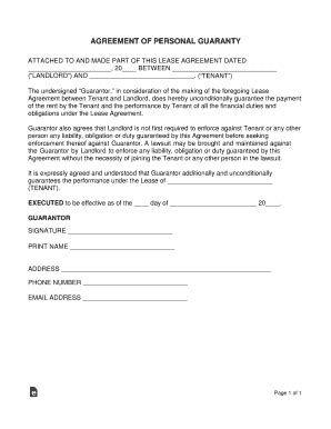 GUARANTOR AGREEMENT (Addendum To The Lease Rental ... - Fill and Sign ...