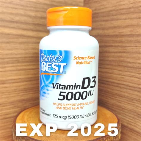 Jual Doctors Best Doctor's Best Vitamin Vit D 3 D3 5000IU 5000 IU ...