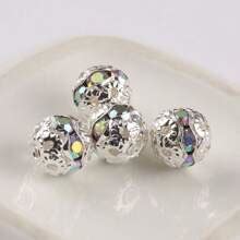 50pcs/lot Big Hole AB Color Rhinestone Ball Crystal Beads for Jewelry ...