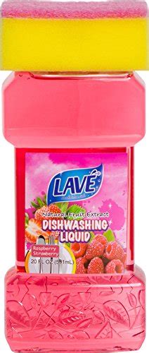 LAVÈ Naturals Hand Renewal Dishwashing Liquid with Natural Raspberry ...
