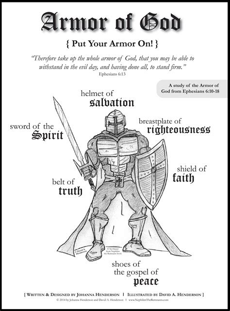 Free Coloring Pages for Armor of God