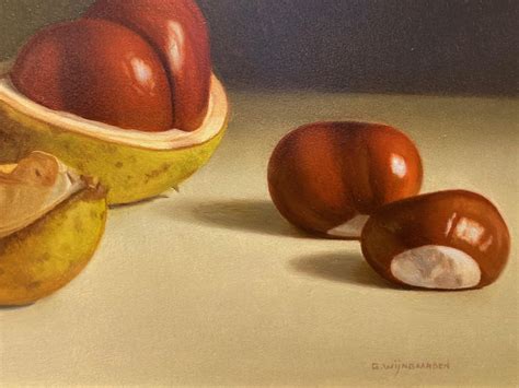 Gerrit Wijngaarden - Kastanjes Chestnut Still Life Oil Painting on ...
