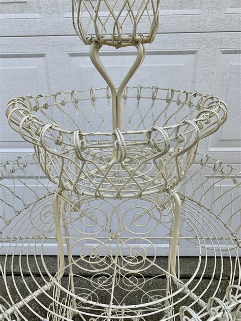 Victorian Three-Tier Wrought Iron Garden Plant Stand For Sale at ...
