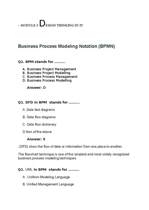 IDT ME3 MCQ WITH Answer - Ntg - – MODULE 3 DESIGN THINKING IN IT ...
