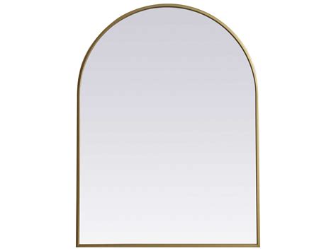 Elegant Lighting Ayra Brass Arch Wall Mirror | EGMR1A2736BRS