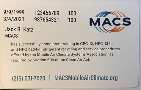 609 Certification Card 的图像结果