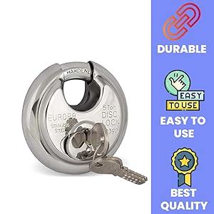 Europa P390SS Key Pad Lock (Silver, Stainless Steel Finish) : Amazon.in ...