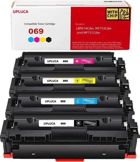 UPLUCA 069 Compatible Toner Cartridge for Canon VersaLink LBP673Cdn/673Cdw/674Cx MF752Cdw ...