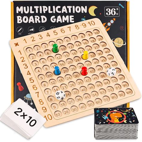 Buy PATPAT® Wooden Math Multiplication Board with Dice and Card ...