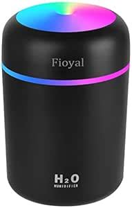 Portable Mini Humidifier, Fioyal RGB Light Small Humidifiers for ...