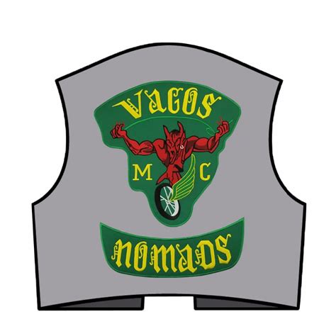 Рок-нашивка в стиле панк 9 шт./партия Vagos 1% MC куртка жилет вышитый ...