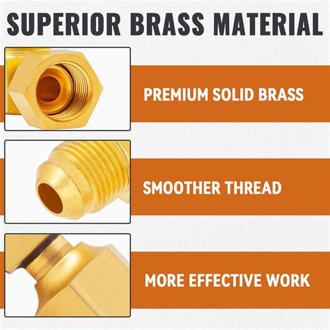 Buy SUNGATOR 90° Elbow Flare Fitting, 3/8 Female Swivel Flare x 3/8 ...