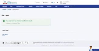 Change Your Password User Manual | Income Tax Department