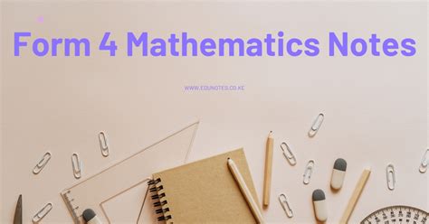 Image result for Form 4 Lessons Mathematics