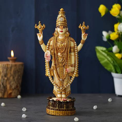 Buy Shyam Antique Creation Hindu Lord Tirupati Balaji Standing Idol Sri ...