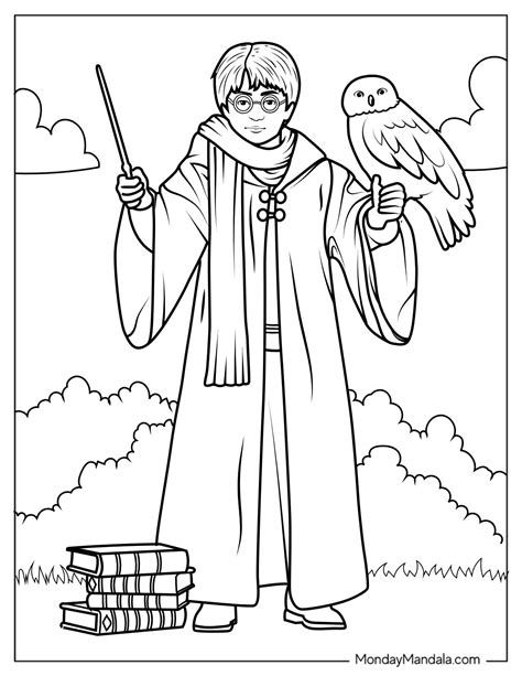 44 Harry Potter Coloring Pages (Free PDF Printables)