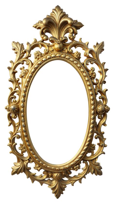 Oval Ornate Mirror on Transparent Background 48332515 PNG
