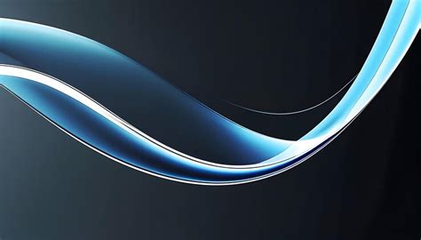 Minimalist glassmorphism curve on dark background 3d render | Premium ...