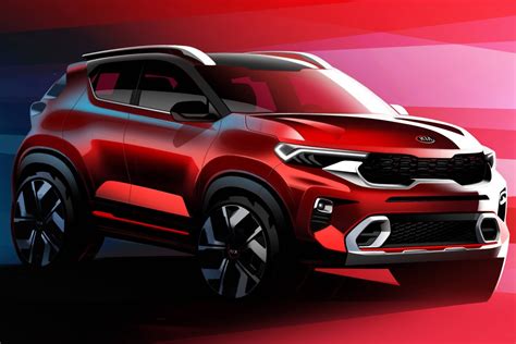 Upcoming Kia Sonet Compact SUV Exterior and Interior Unveiled in ...