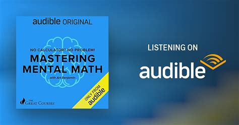 No Calculator? No Problem! by Art Benjamin, The Great Courses ...