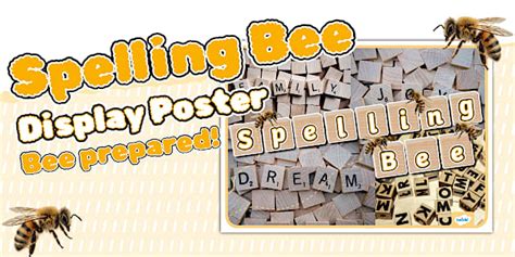 Foundation Phase - Spelling Bee - Photo Display Poster