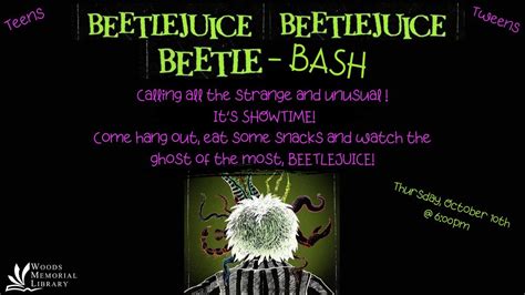 Beetlejuice, Beetlejuice, Beetle-BASH, 19 Pleasant St, Barre, MA ...
