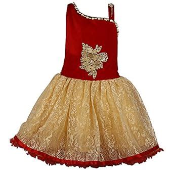 Buy Wish Karo Baby Girls Frock Dress DN805 fr805r_2-3 Yrs Red at Amazon.in
