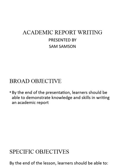Image result for Academic Report Format Example