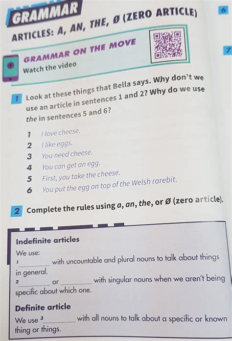 Insert A, AN, THE or Ø (zero article) where necessary - English Grammar ...