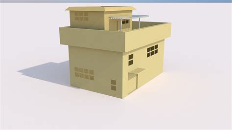 C4D基础工具练习 小房子建模|空间|建筑设计|cheemaoxian - 原创作品 - 站酷 (ZCOOL)