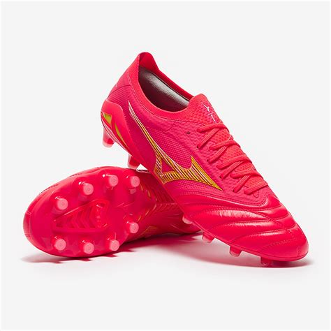Mizuno Morelia Neo IV Beta Made In Japan FG - Fiery Coral/Bolt - Herren Fußballschuhe | Pro ...