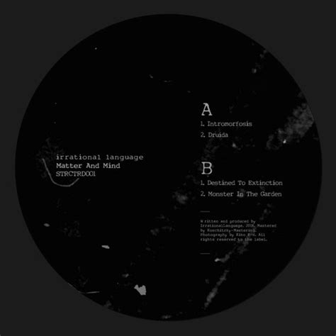 Irrational Language - Matter And Mind [Structured] - Industrial Complexx
