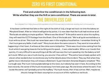 Image result for Zero vs First Conditional