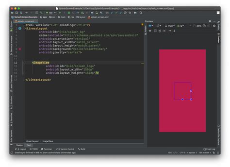 Image result for Android Splash Screen Background Color