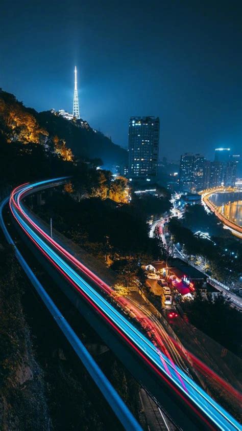 重庆繁华绚丽夜景图片手机壁纸 - tt98图片网