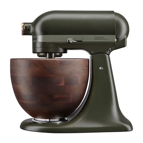 The New KitchenAid Evergreen Mixer With Wooden Bowl 2024