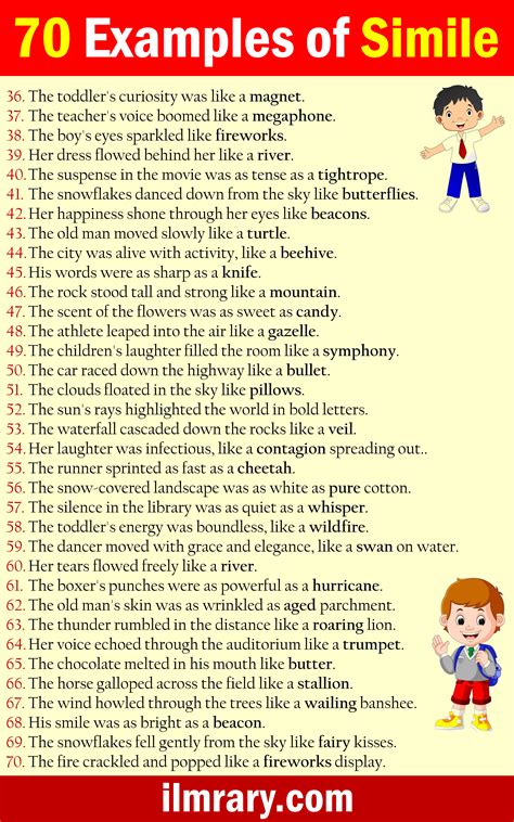 Examples of Similes 的图像结果