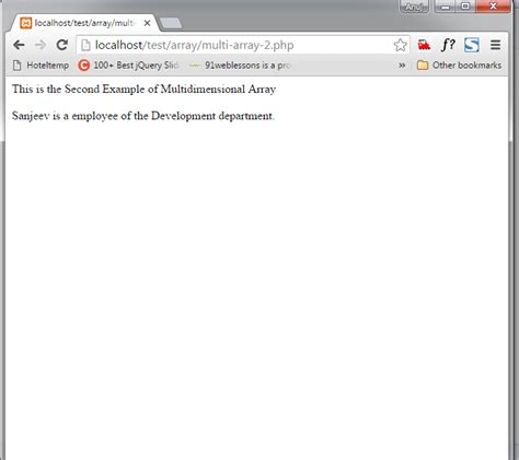 Image result for Example of for Muliti Array PHP