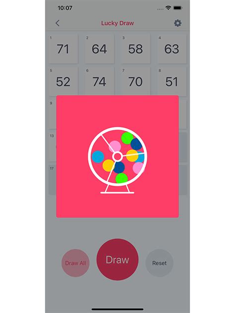 Lucky Draw JavaScript 的图像结果