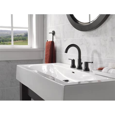 Delta Trinsic Matte Black Widespread 2-Handle WaterSense Bathroom Sink ...
