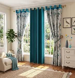 Buy Ultica Fab® Curtains 9 Feet Long Set of 3 | Printed Floral Curtains ...